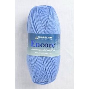 Plymouth Yarn Encore Worsted Medium Weight Yarn in Blue Hydrangea 471 NWT